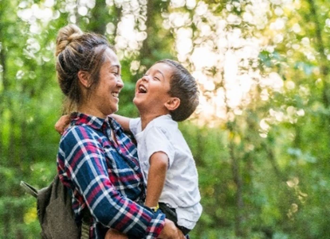 Picture of woman with kid in her arms