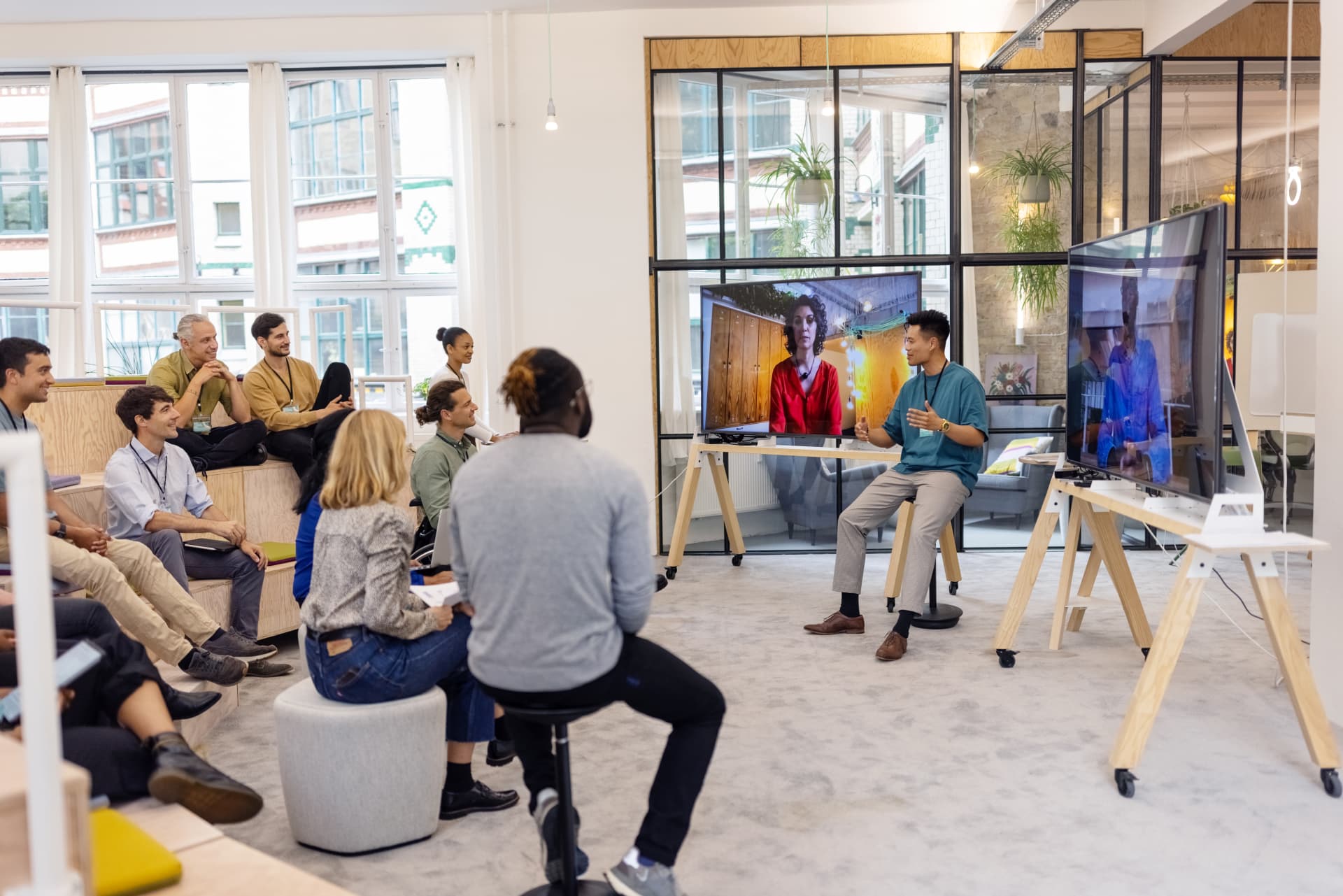 Employees in the office