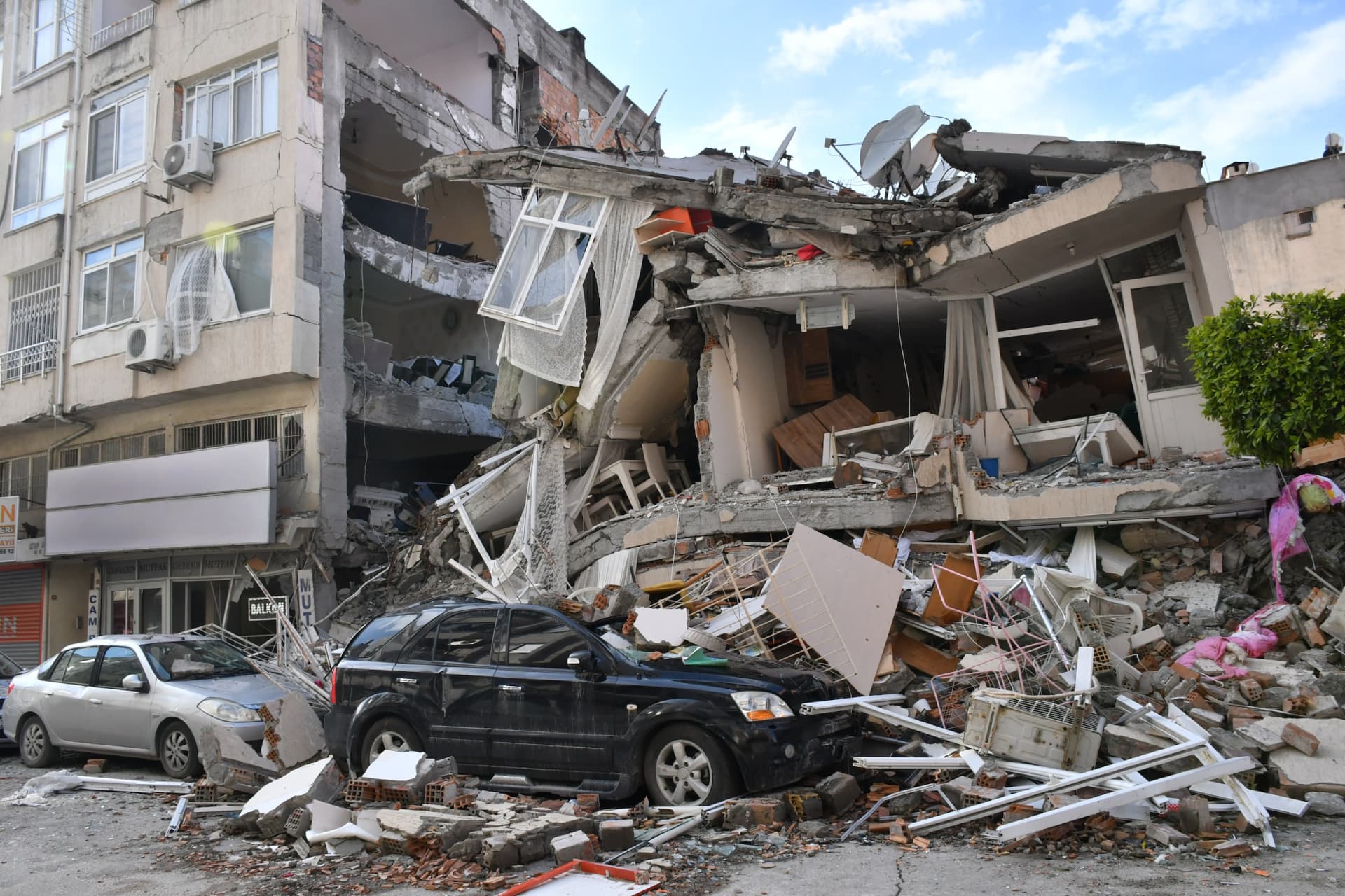 Earthquake ruins in Turkey