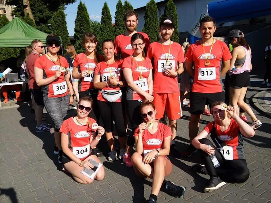 The Takeda Running Team in Poland participated in a 5-kilometer charity run.