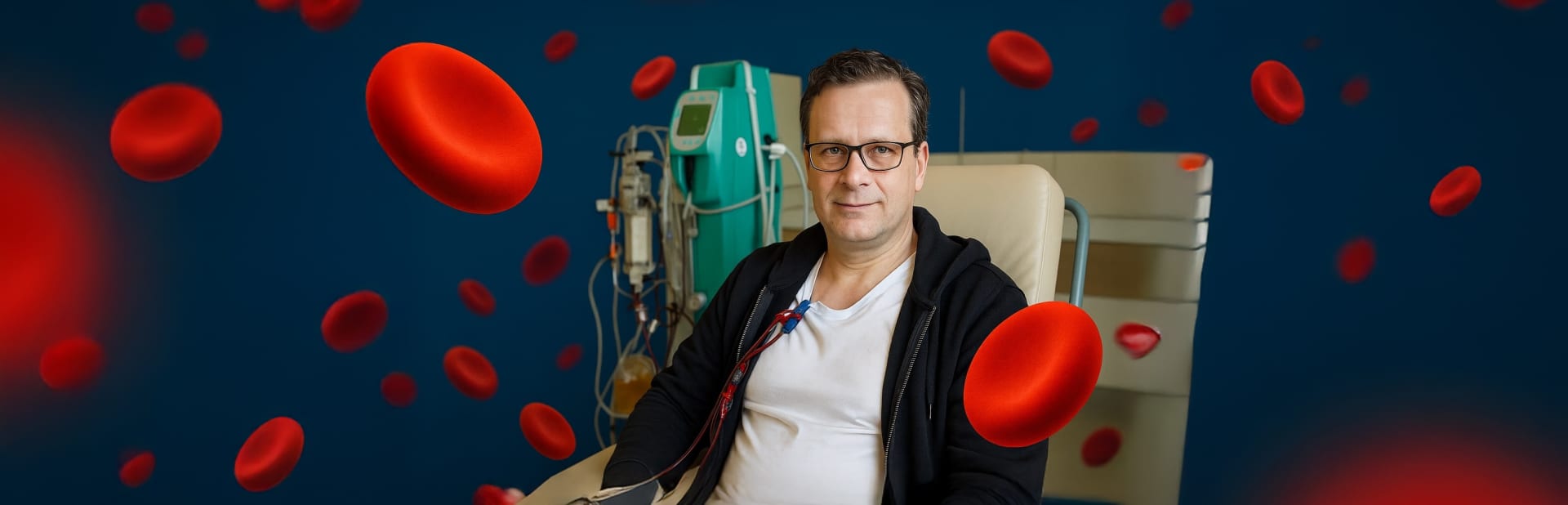 A person sitting in a chair