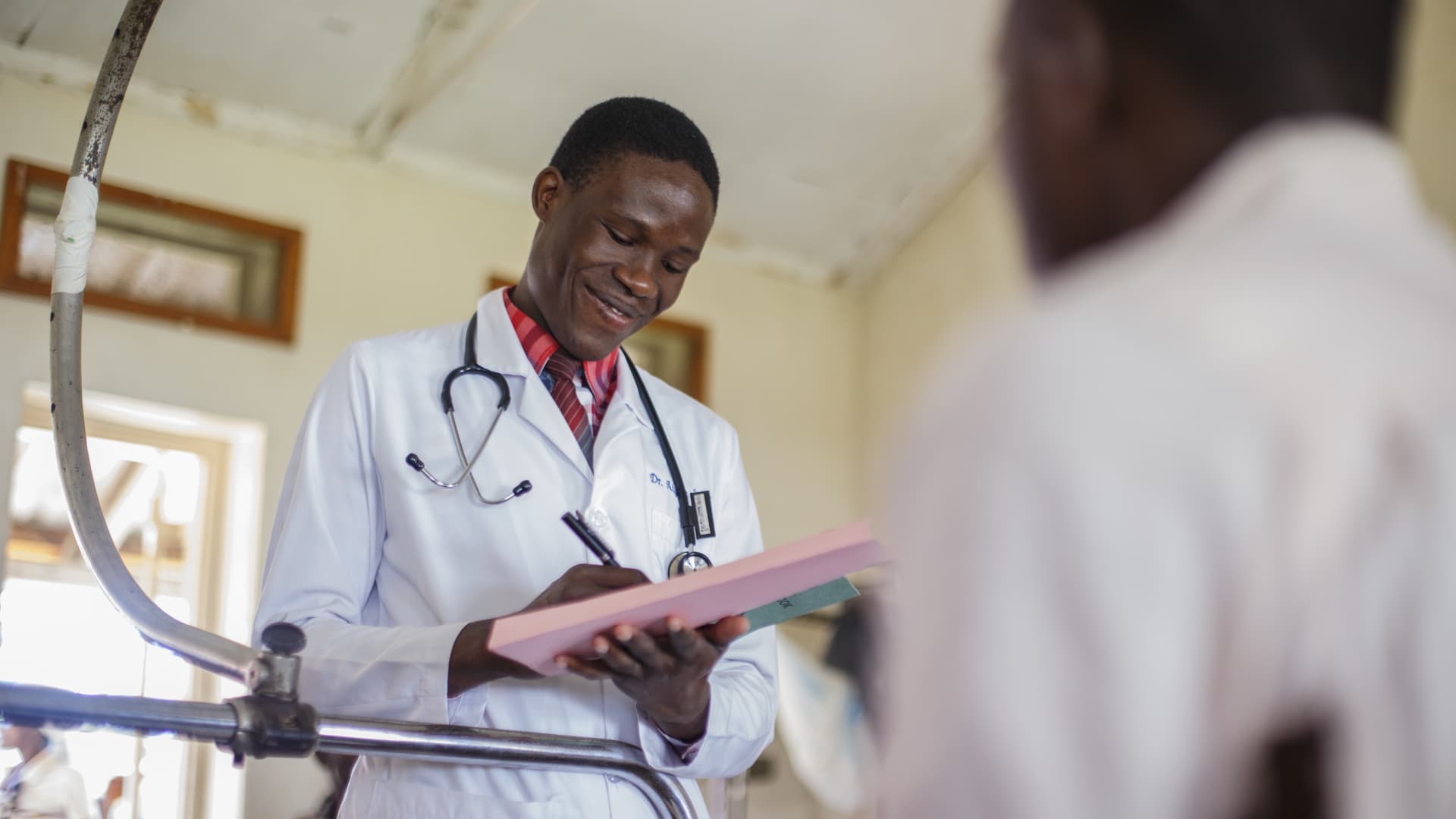 Doctor interviewing patient