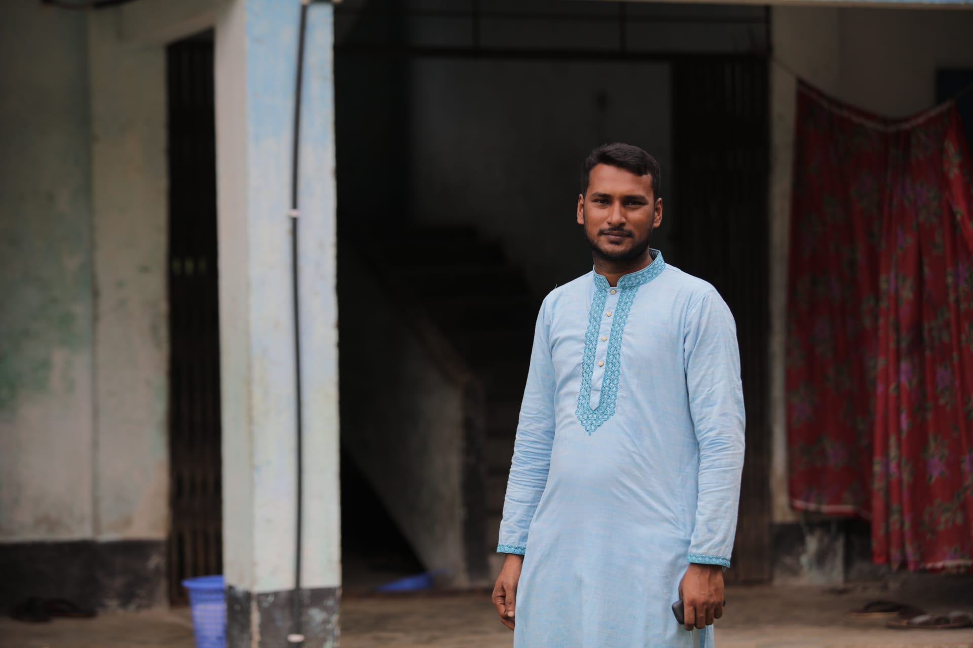 Mohamed Amin, a community representative in the village of Companiganj, Bangladesh