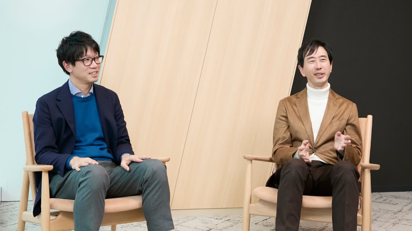 インタビューに答える今井さんと辻さん