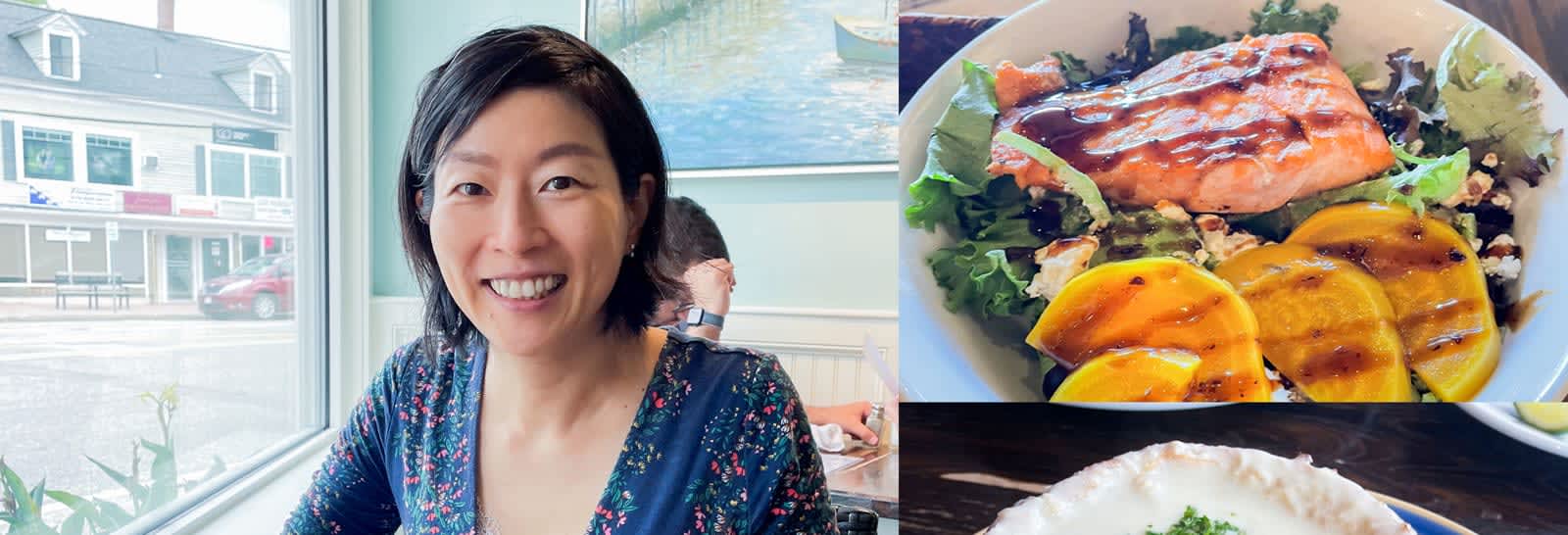 ランチを楽しむ時藤泰子さん
