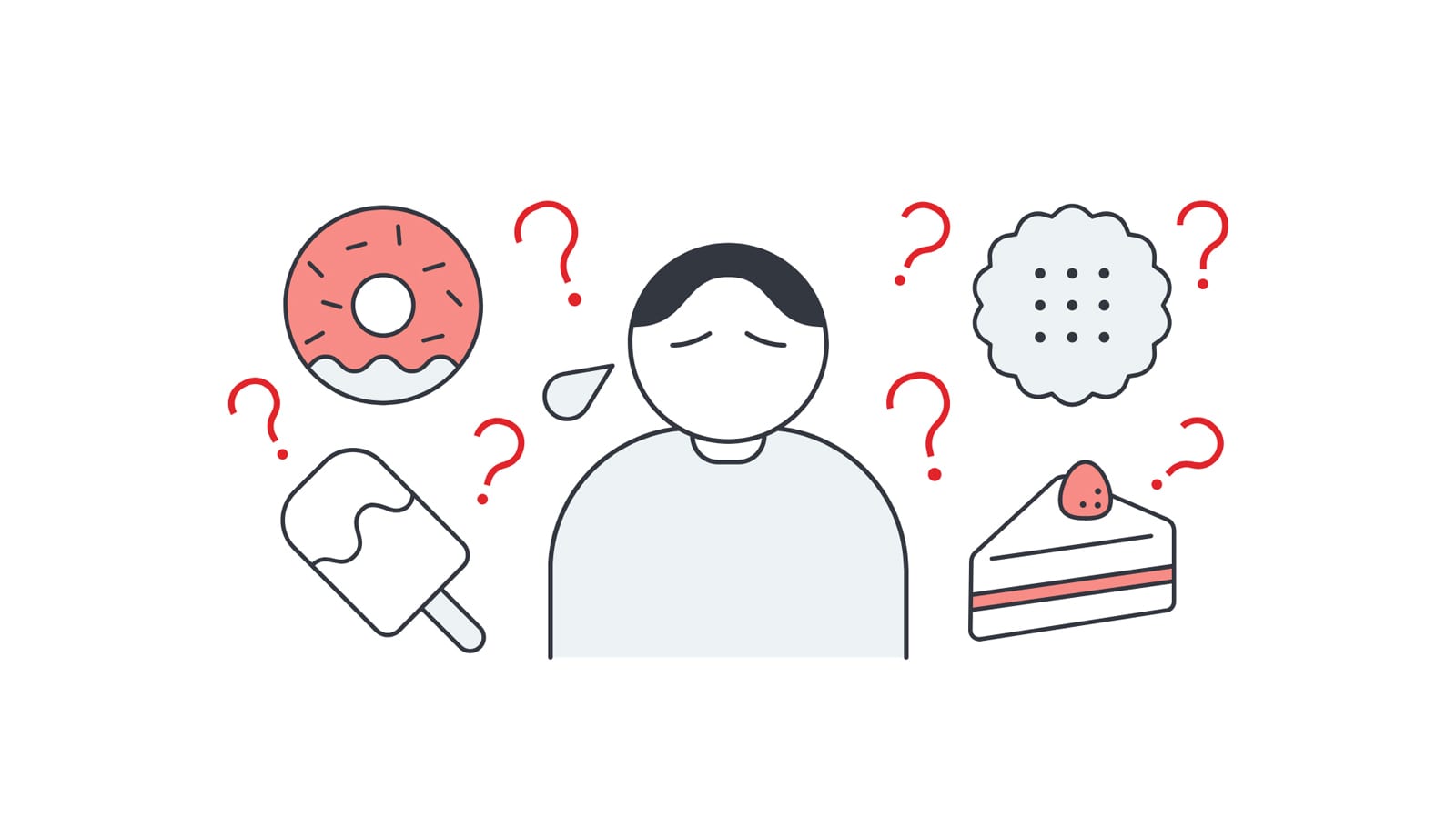どのお菓子なら食べていいのか、どのくらいなら食べられるのか、分からない。