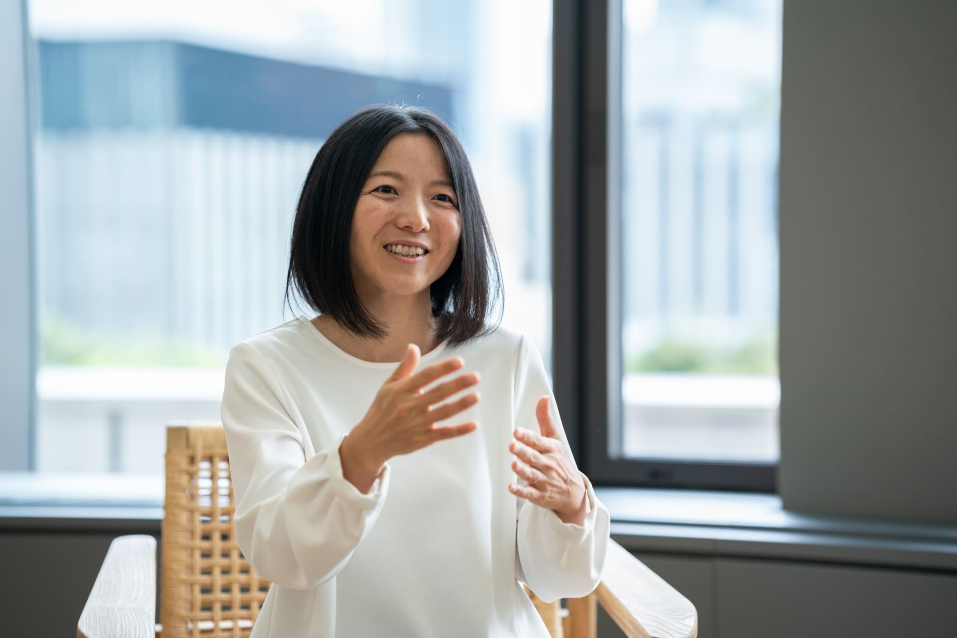 実際の治験での採血量低減の取り組みについて語る塚田さん