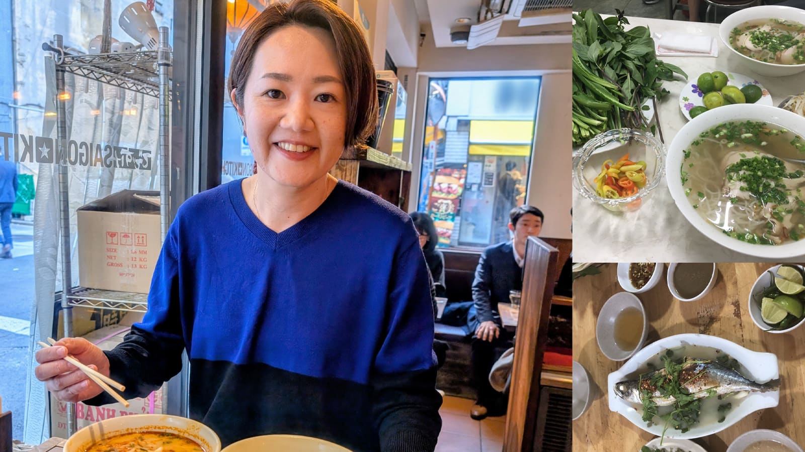 ランチを楽しむ宮柱 明日香さん
