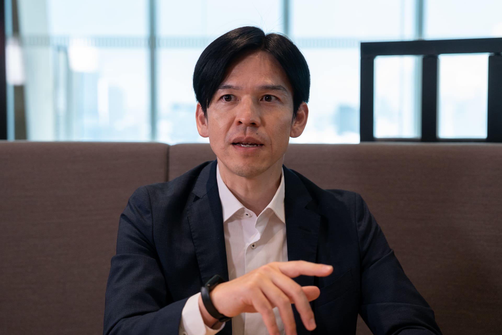 タケダのグローバルでの取組について話す飯村さん