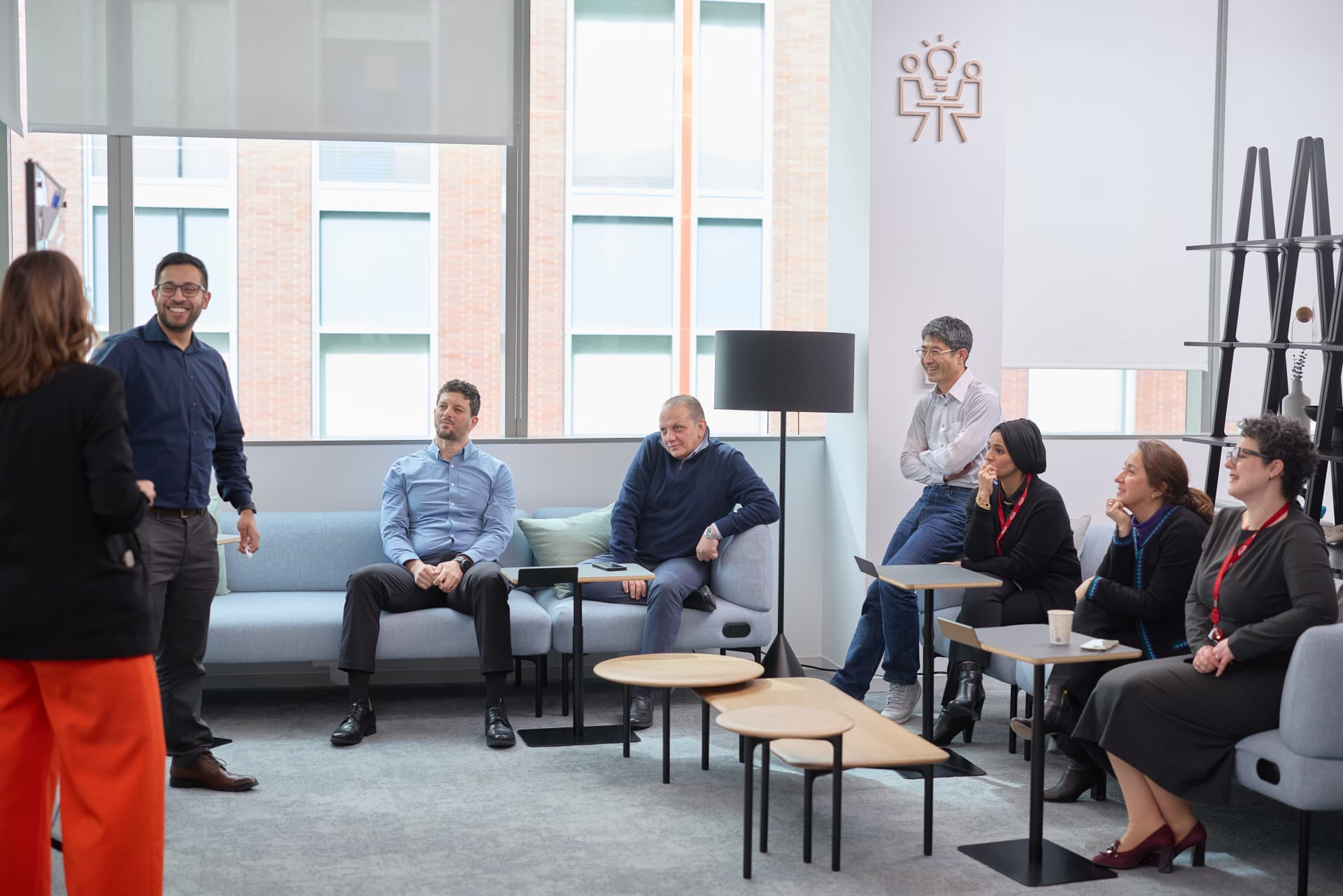 People talking in a meeting