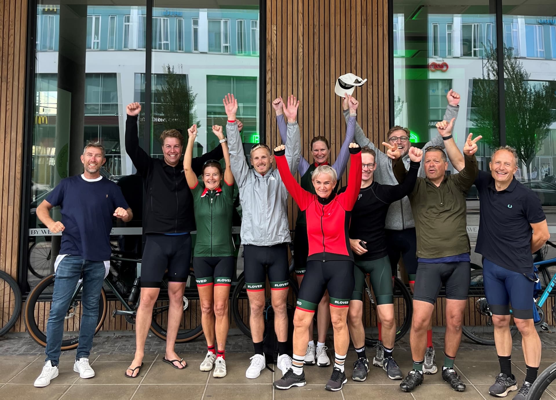 People posing for a selfie