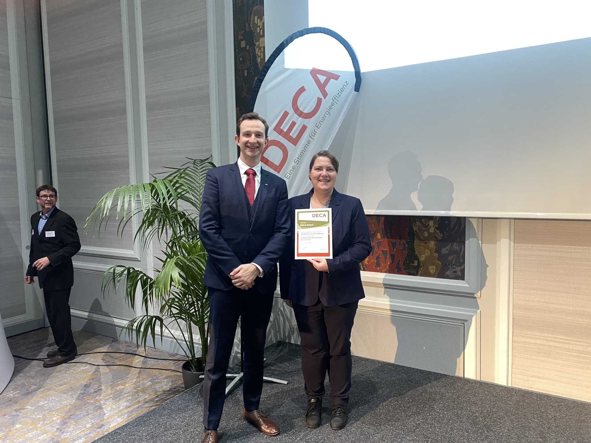 People receiving an award