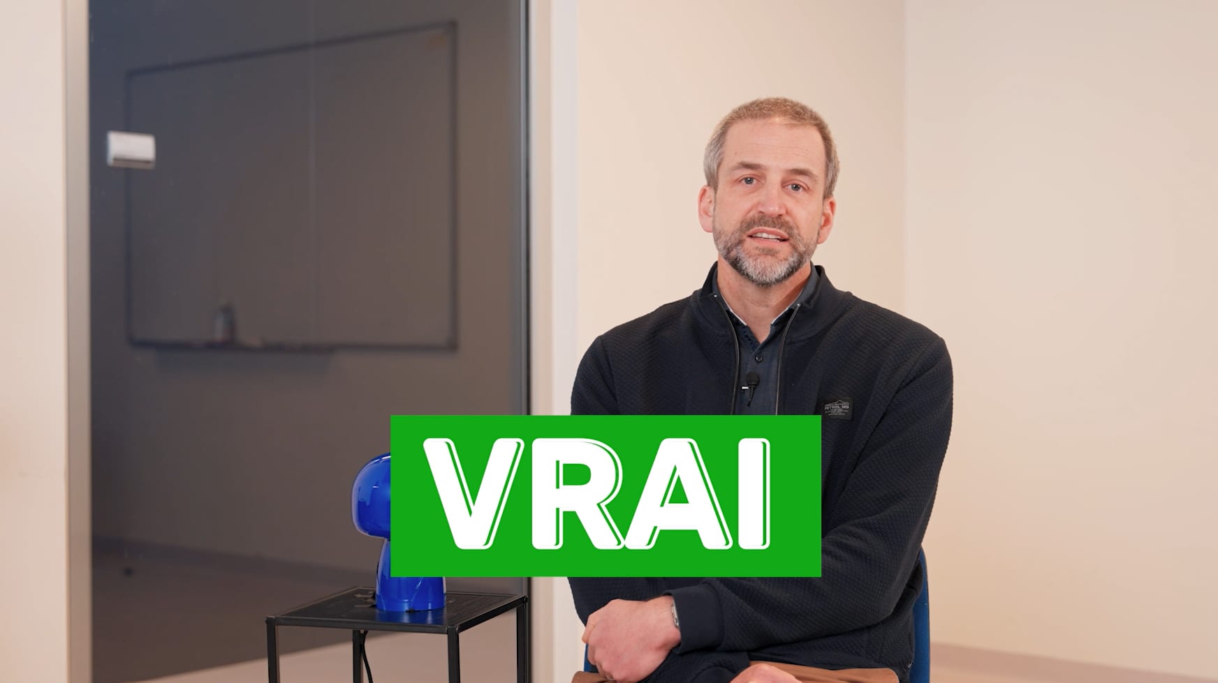 HCP sitting in a chair