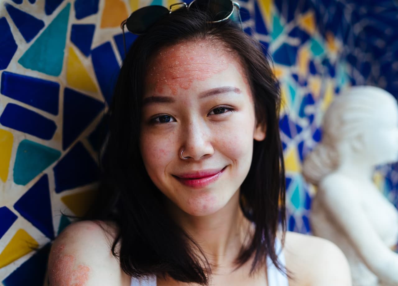 Woman smiling