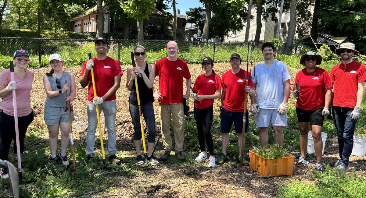 Ten adults doing social labour