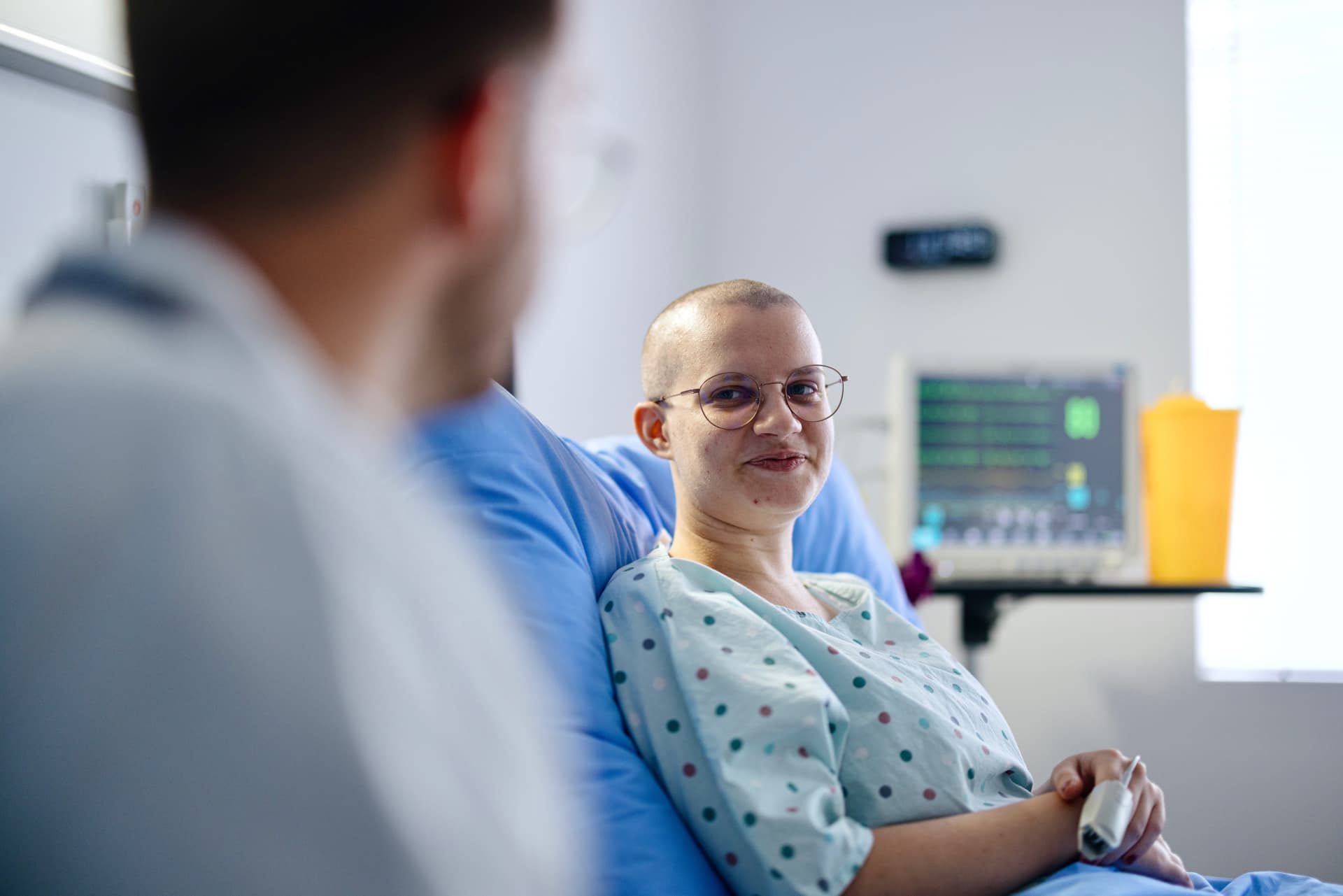 patient smiling