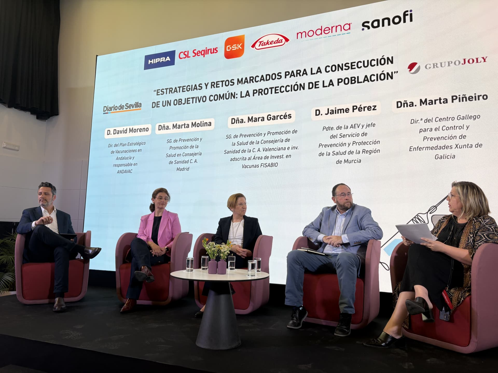 People talking in a conference