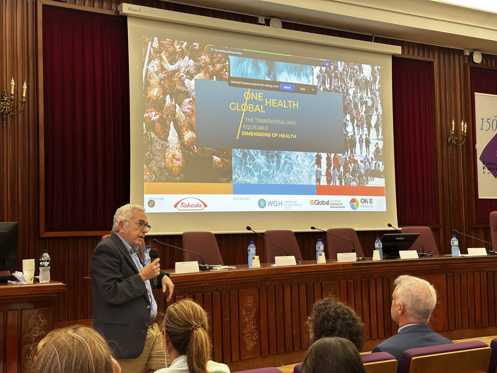 Man talking into microphone