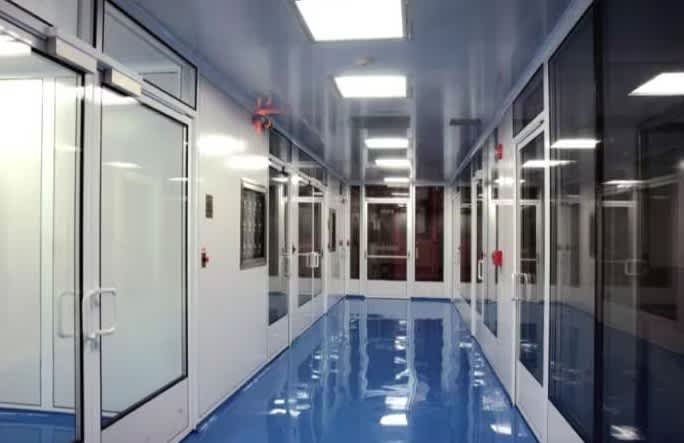 Picture of corridor in manufacturing facility