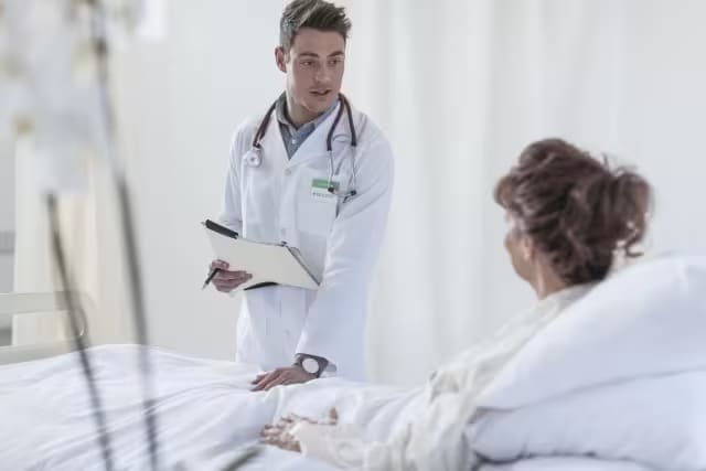 HCP talking to patient