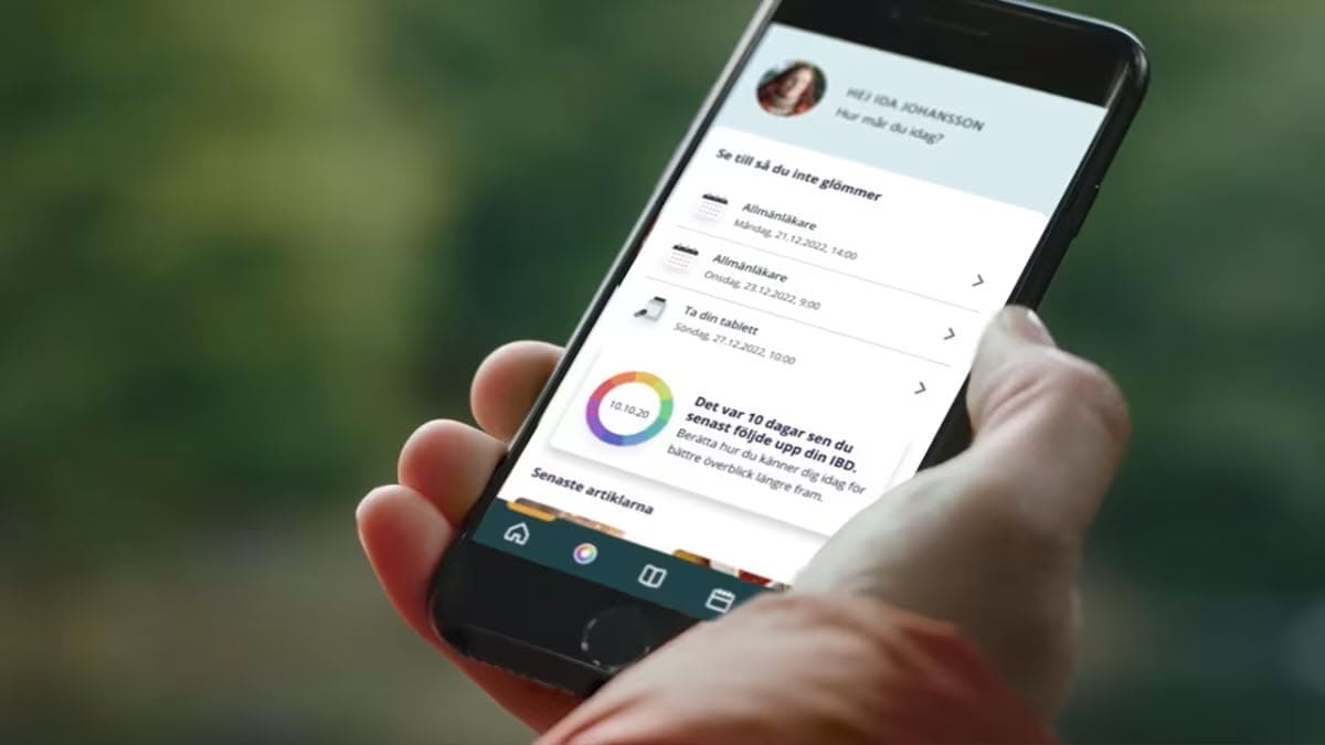 Insights on a smartphone app