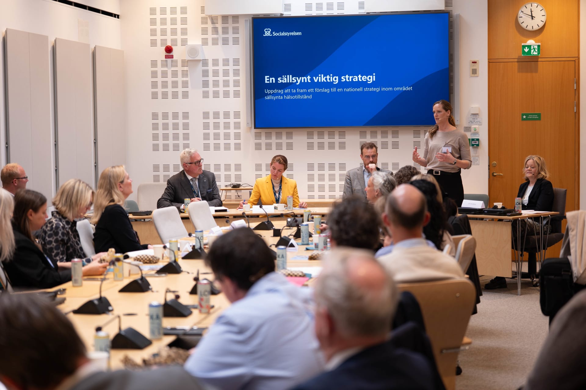 People talking in conference room