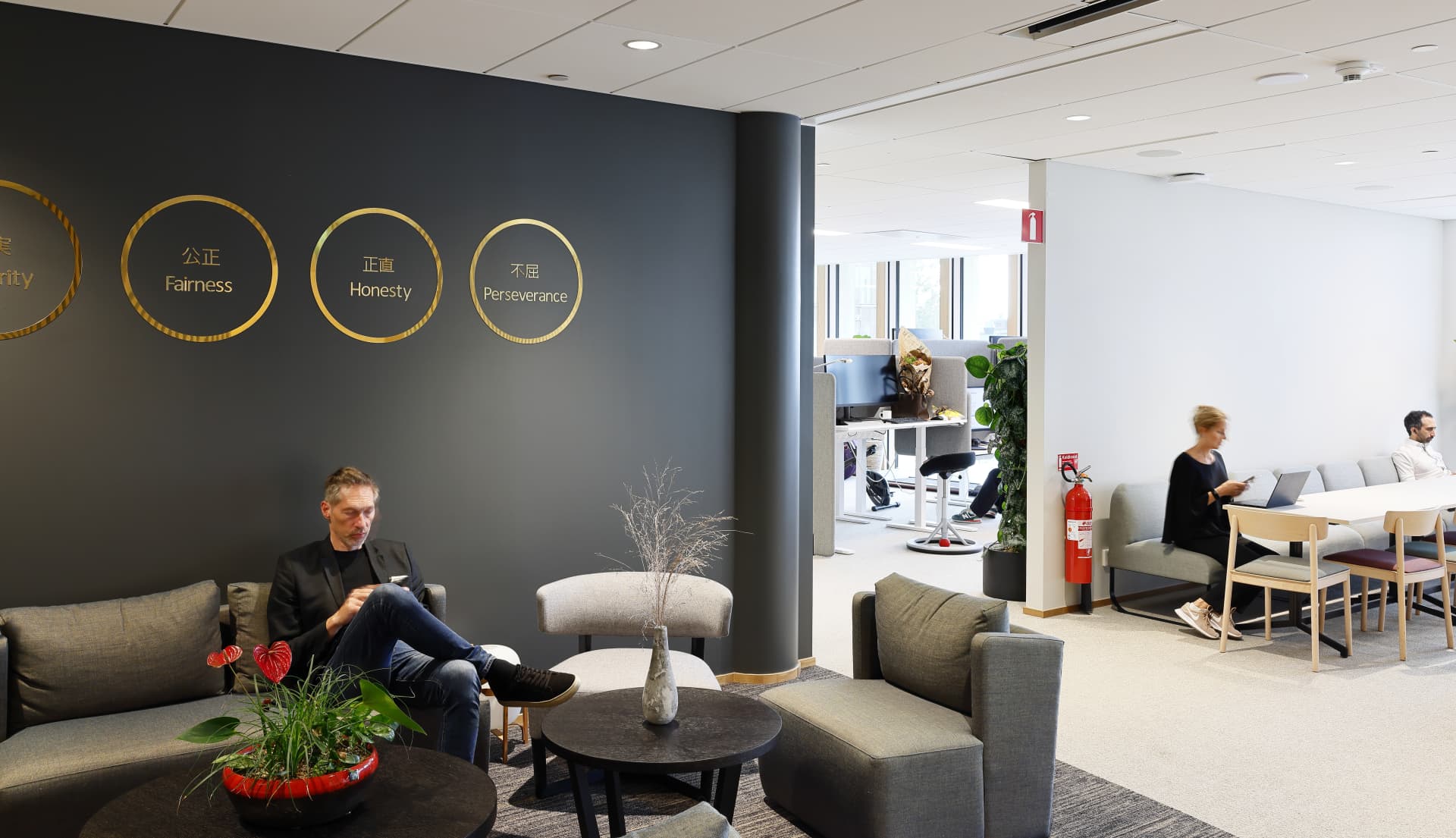 People inside of Takeda office