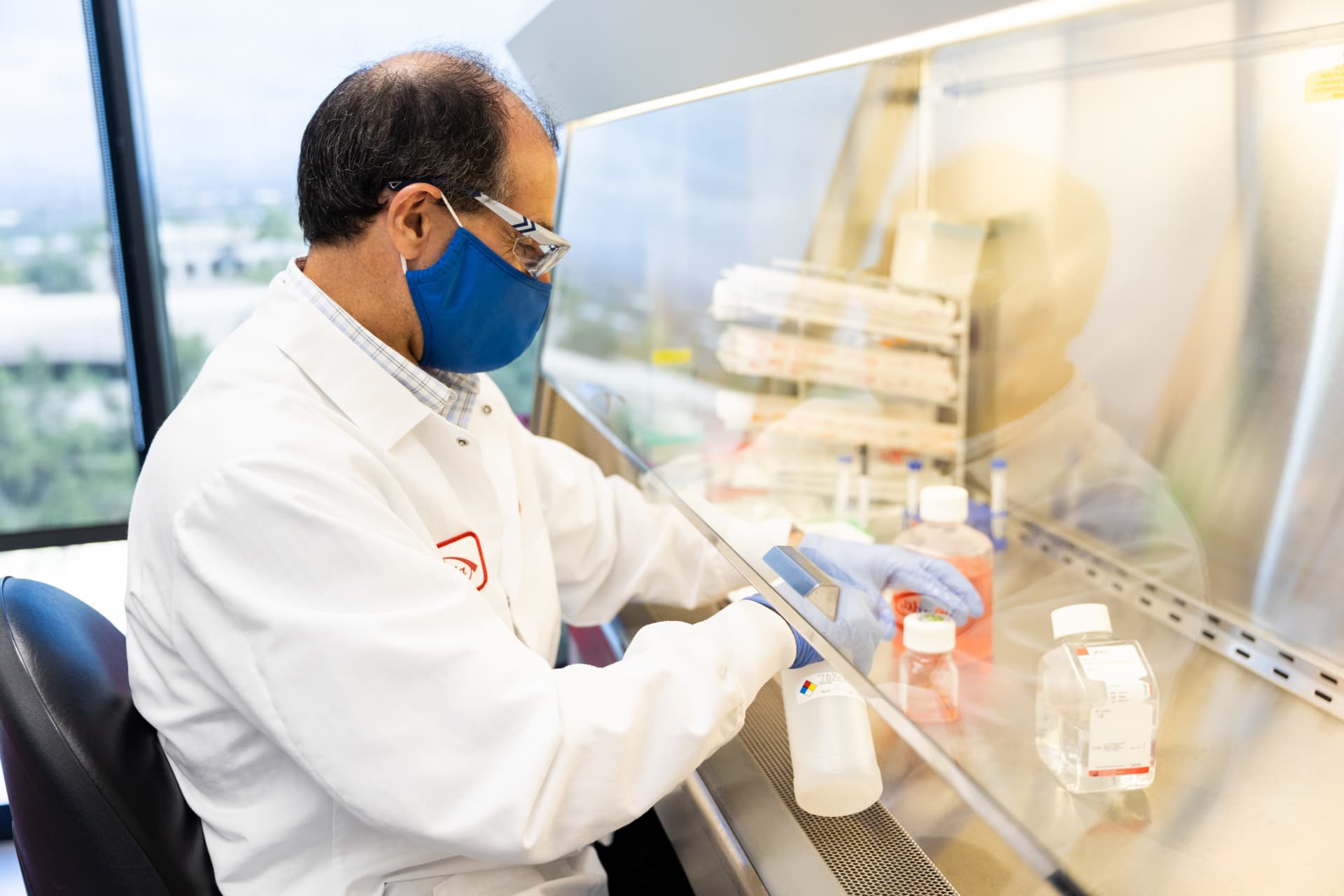 Man in lab