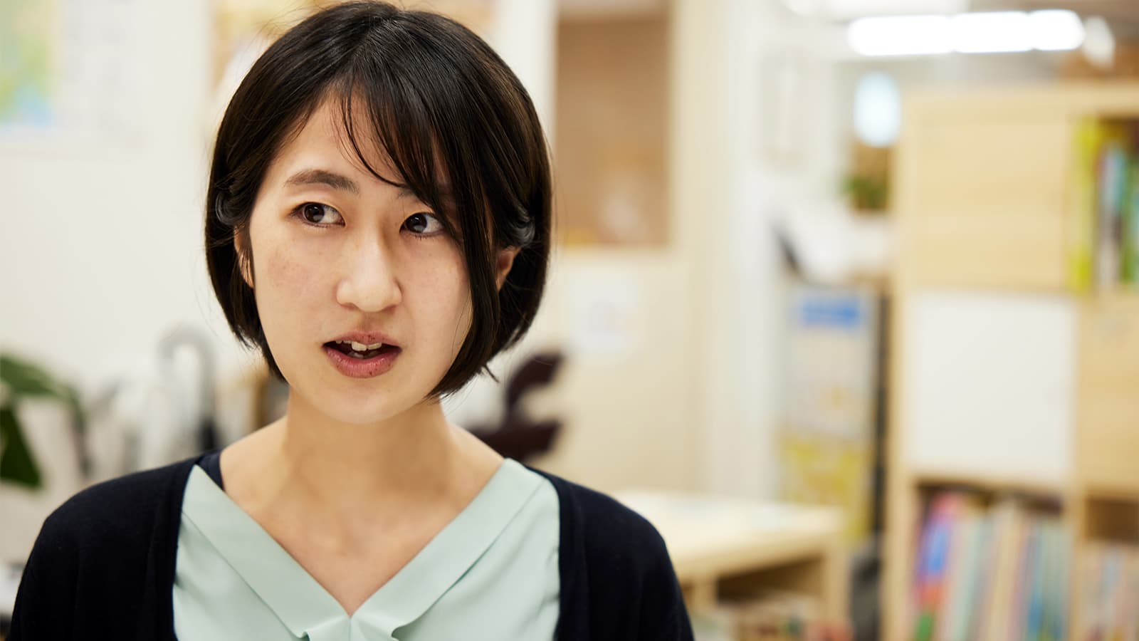 松村ひかりさんが話している