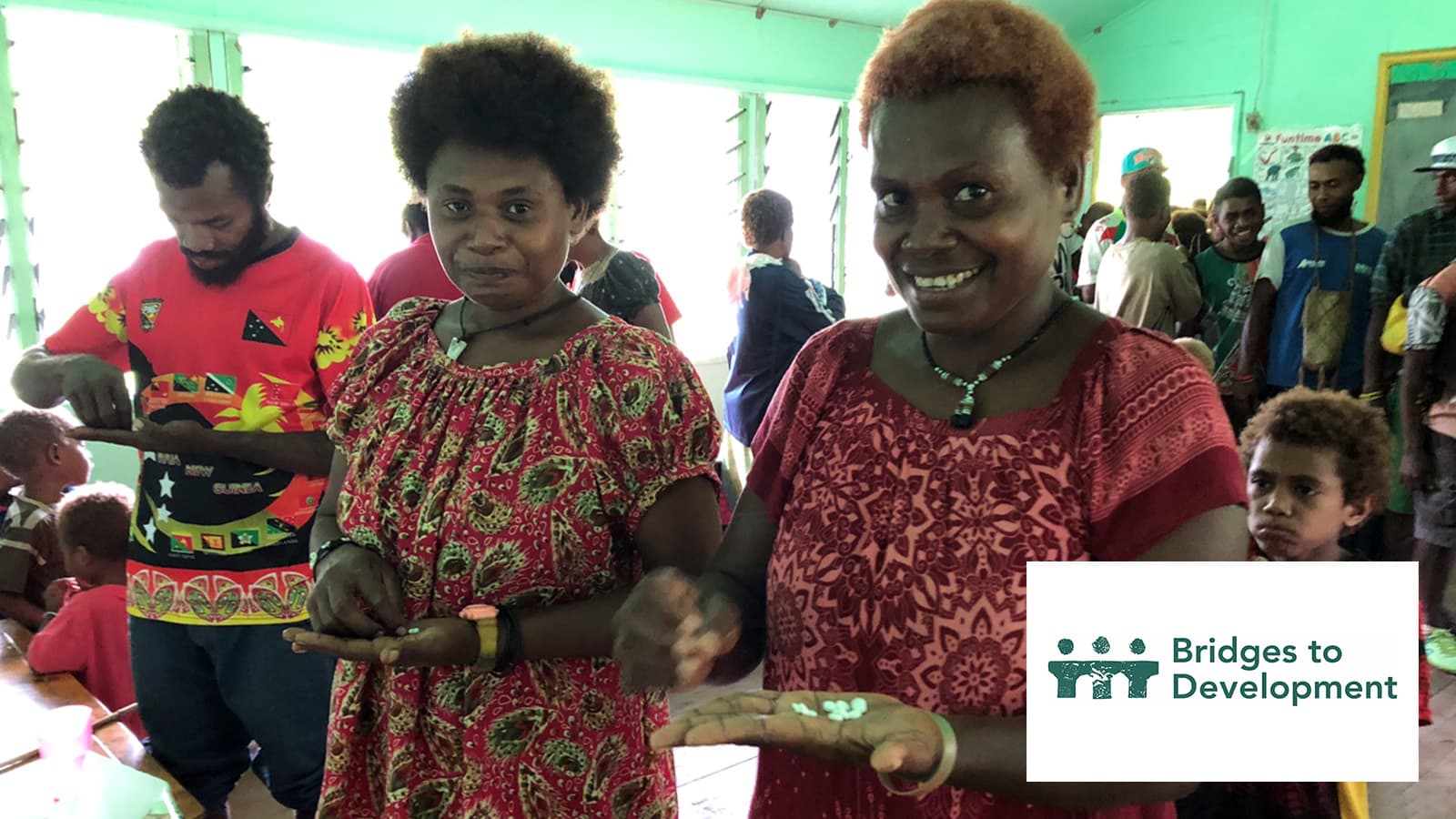 Patients in clinic receiving medicine