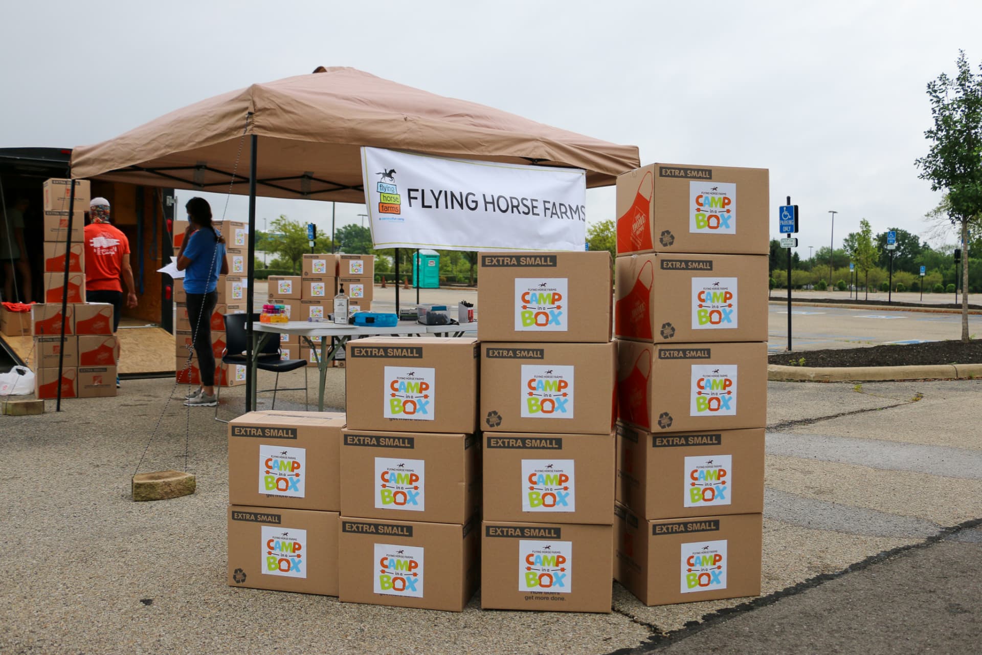 Flying Horse Farms camp boxes