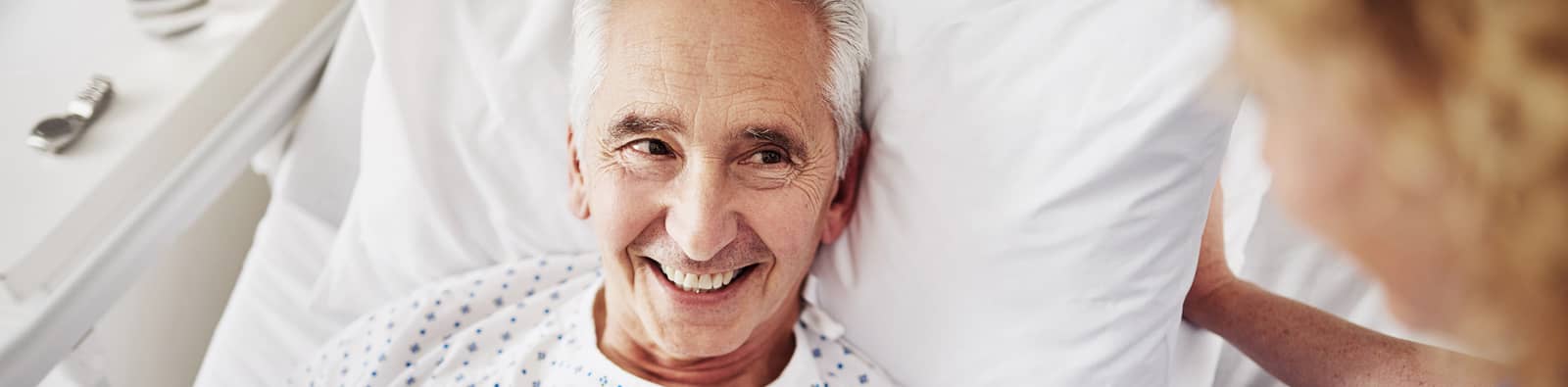 a patient smiling