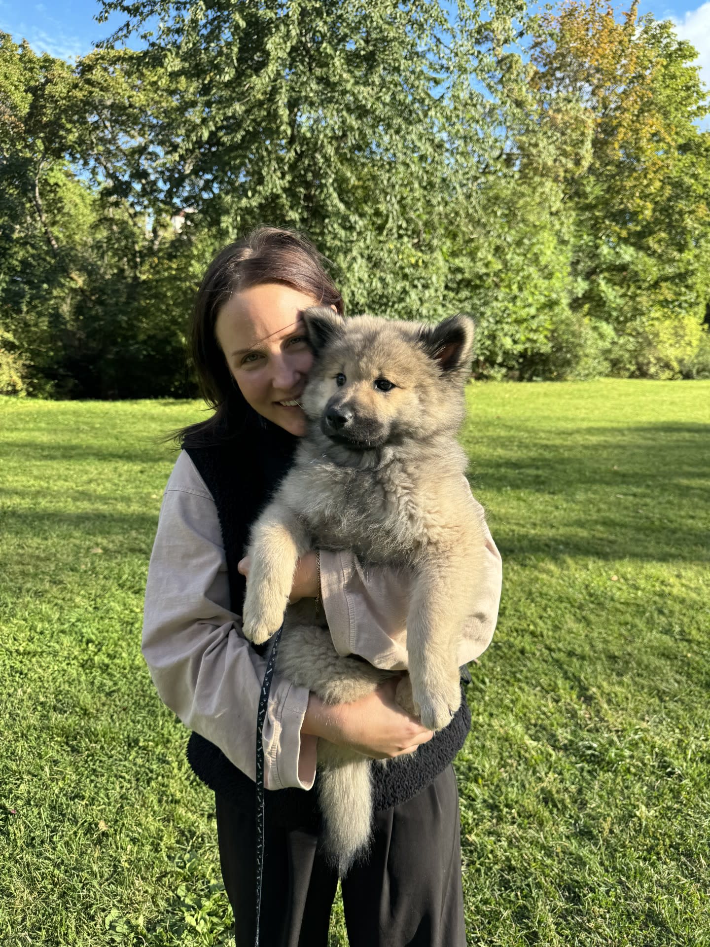 Isabella with dog