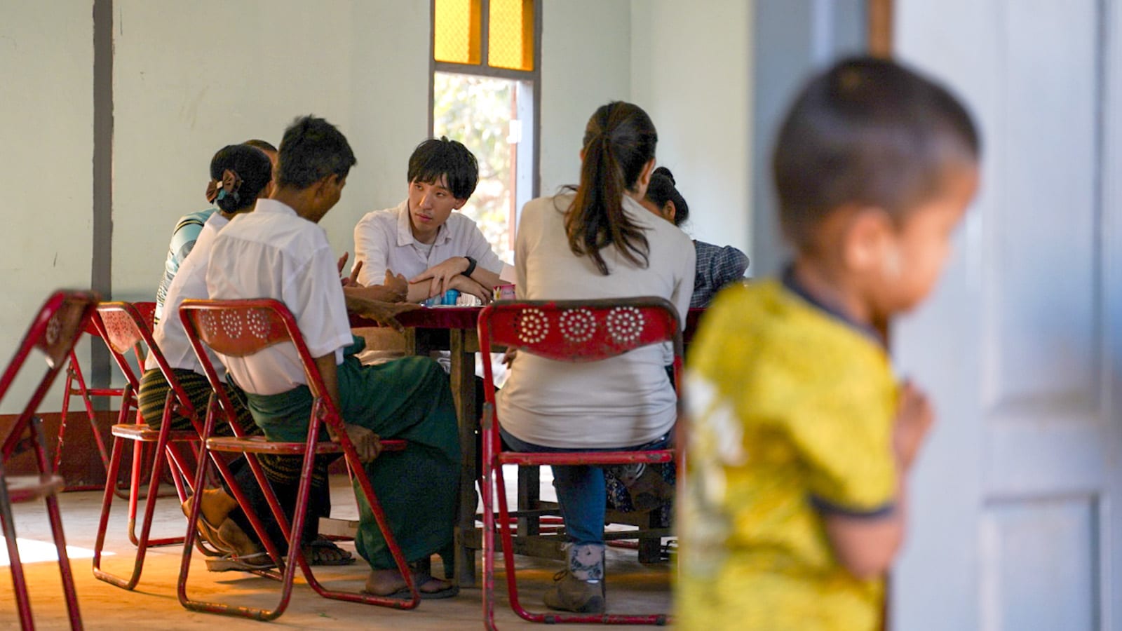 people at table