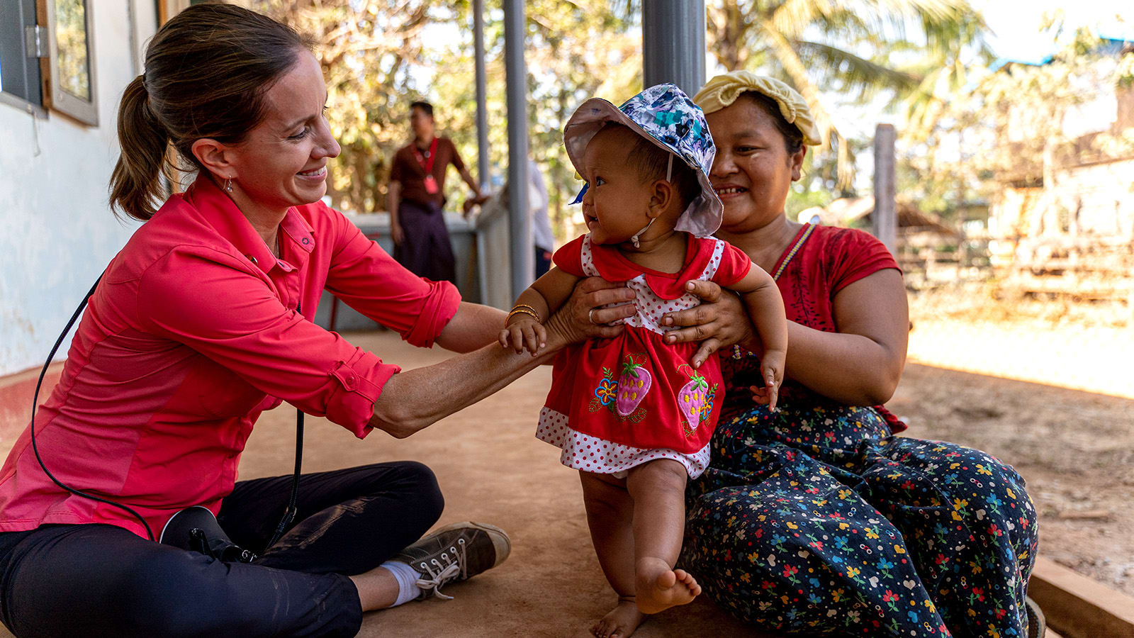 women with child