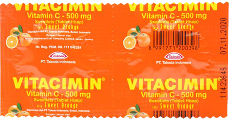 Orange vitamin product