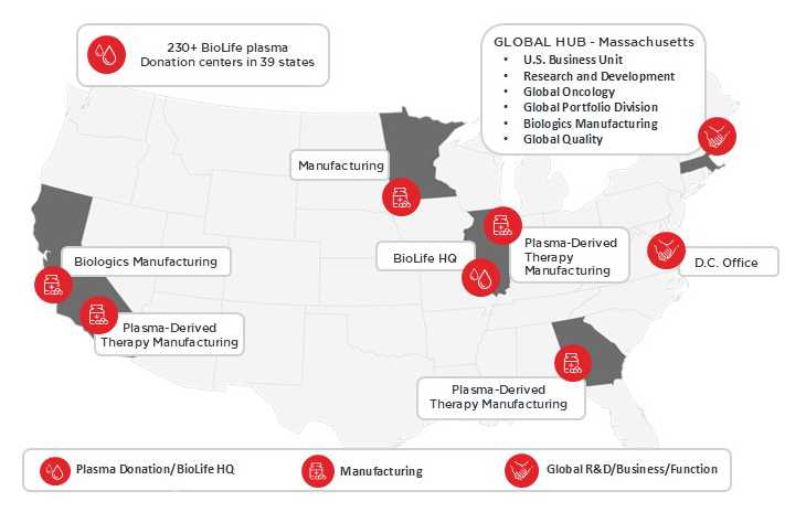 U.S. Operations Map