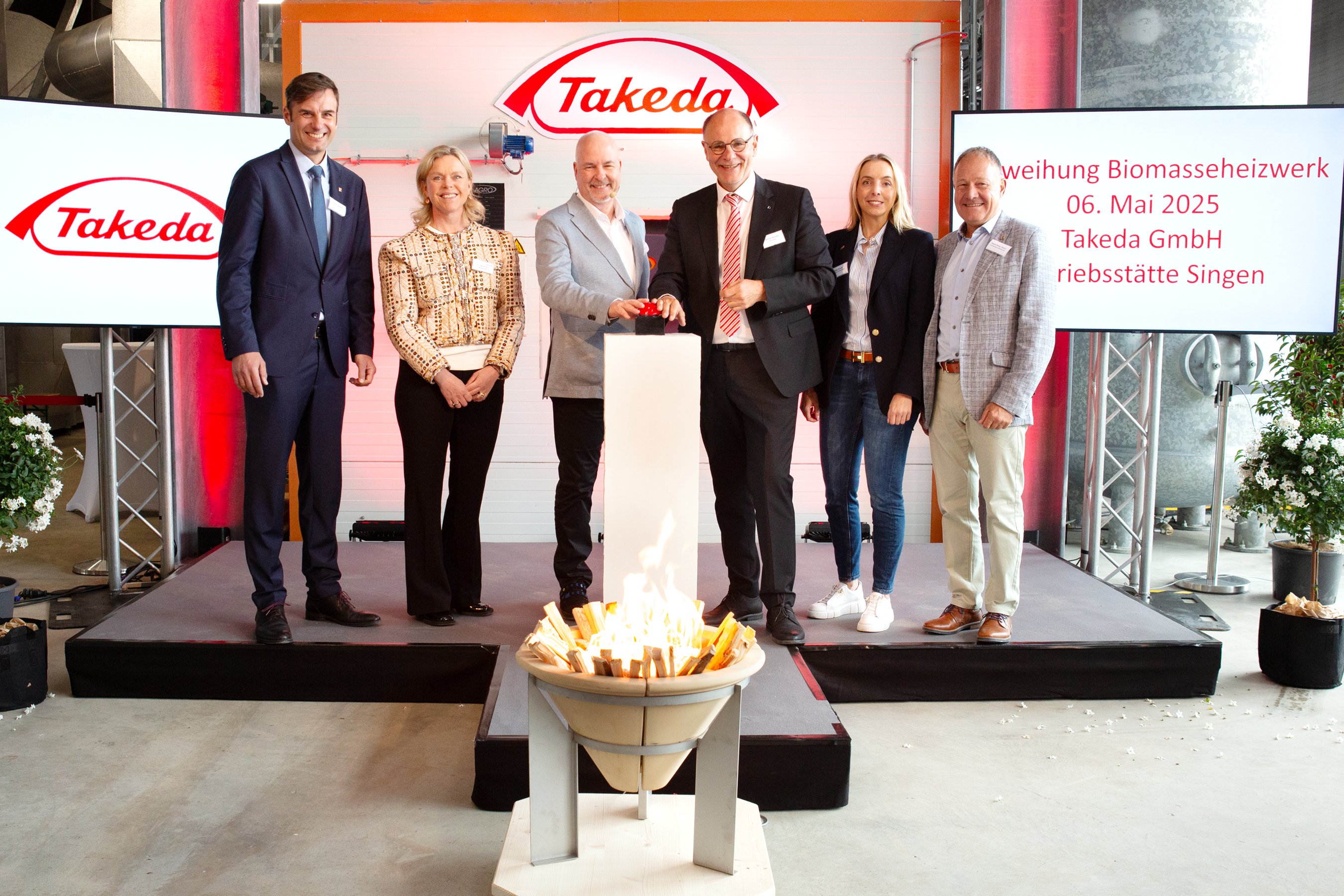Takeda Einweihung Biomasseheizwerk Singen